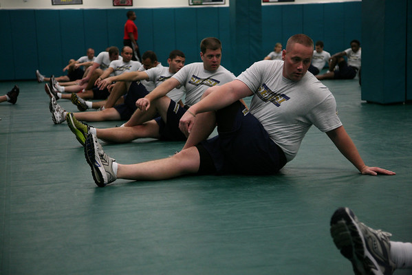 Cadets in self defense class