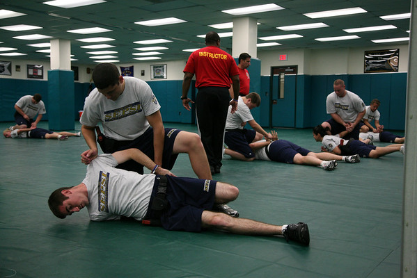 defense class with cadets